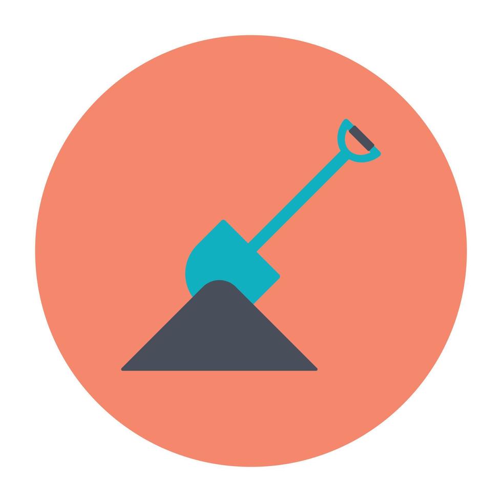 Trendy Digging Concepts vector