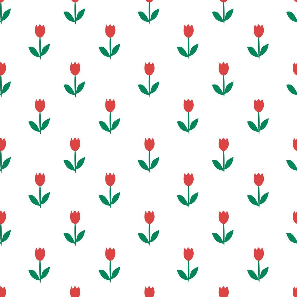 Seamless flowers. Seamless pattern. Flower background. Wrapping paper pattern. Pattern for spring decoration. Seamless vector pattern.