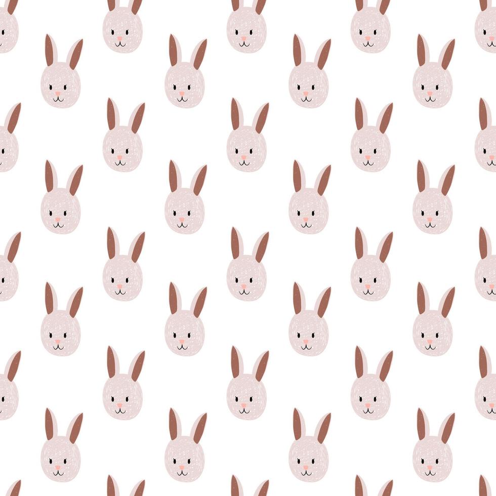 Seamless Easter. Seamless pattern. Rabbit background. Wrapping paper pattern. Pattern for decorating Easter eggs. Seamless vector pattern. Hand drawn vector.