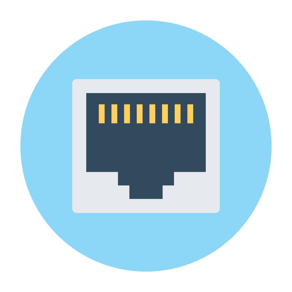 Lan Socket Concepts vector