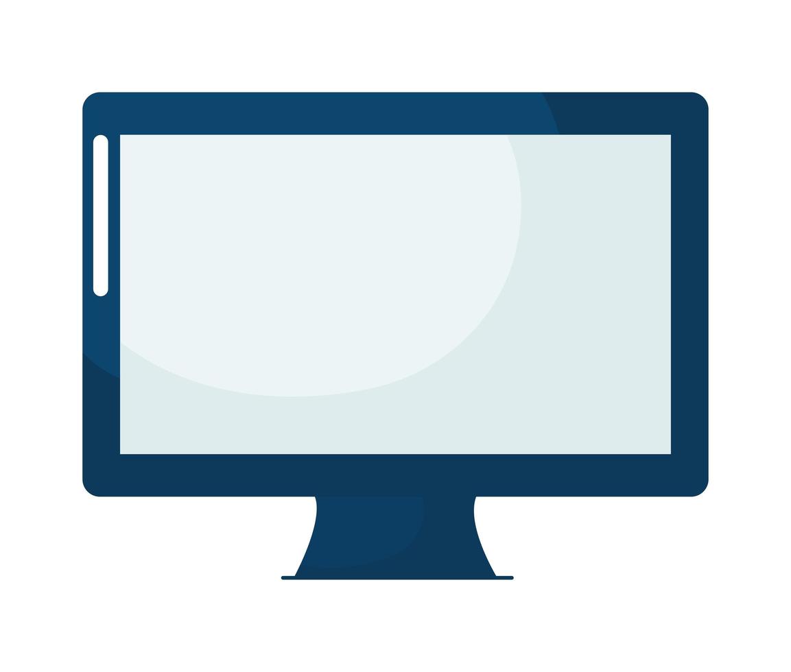 desktop computer monitor vector