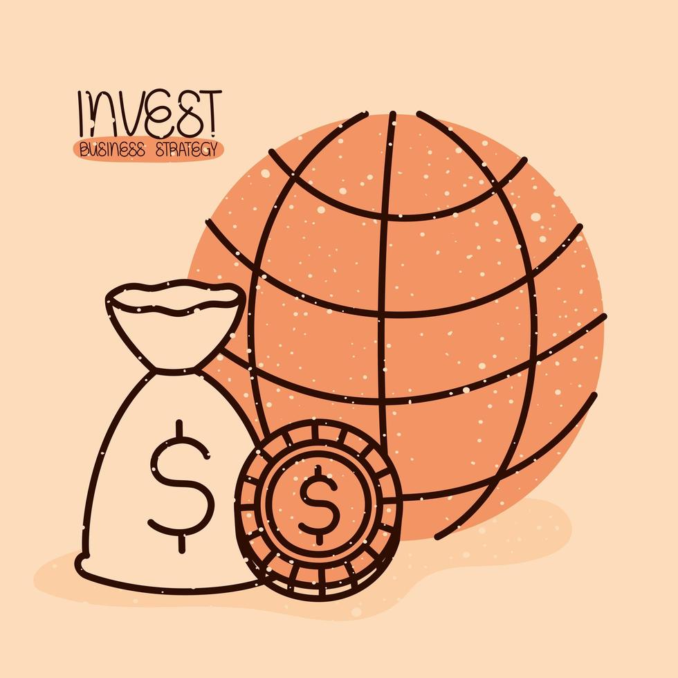 nice invest poster vector