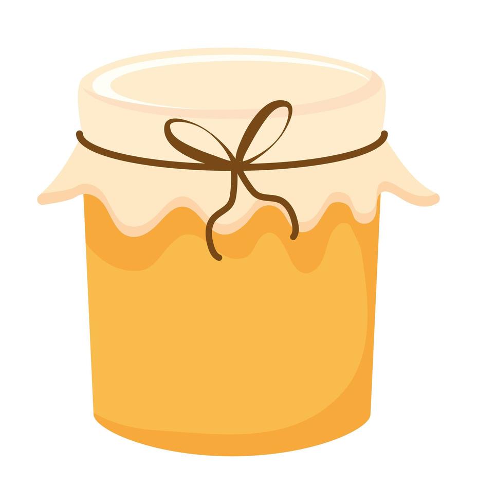 honey jar illustration vector