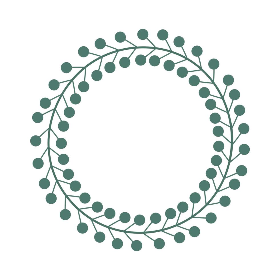 green laurel wreath illustration vector