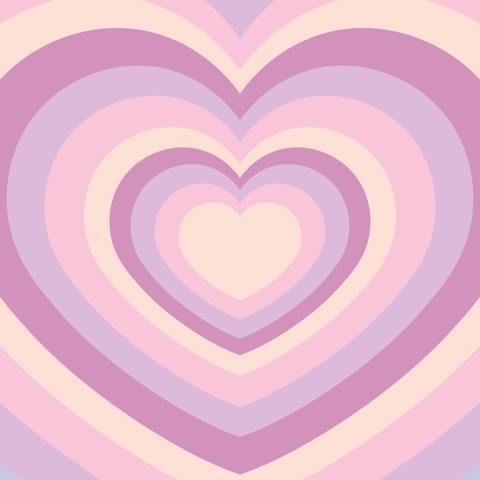 cute hearts pattern vector