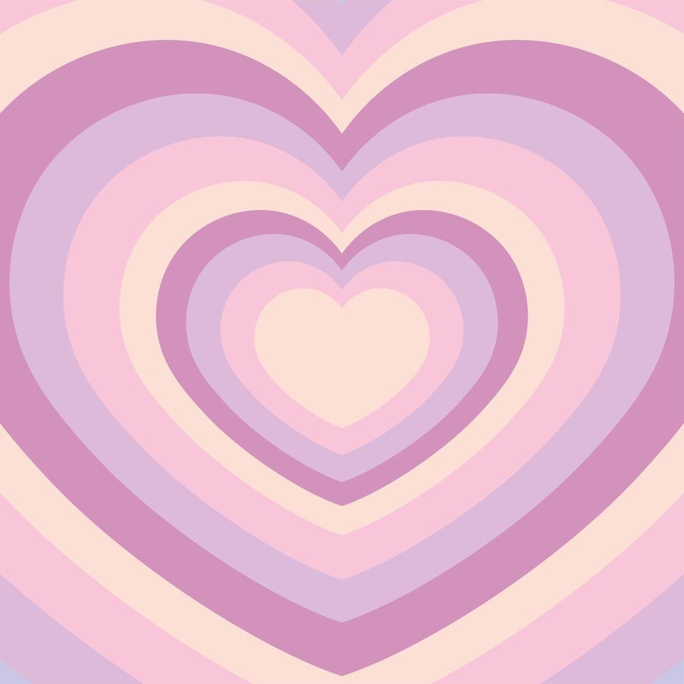 cute hearts pattern vector