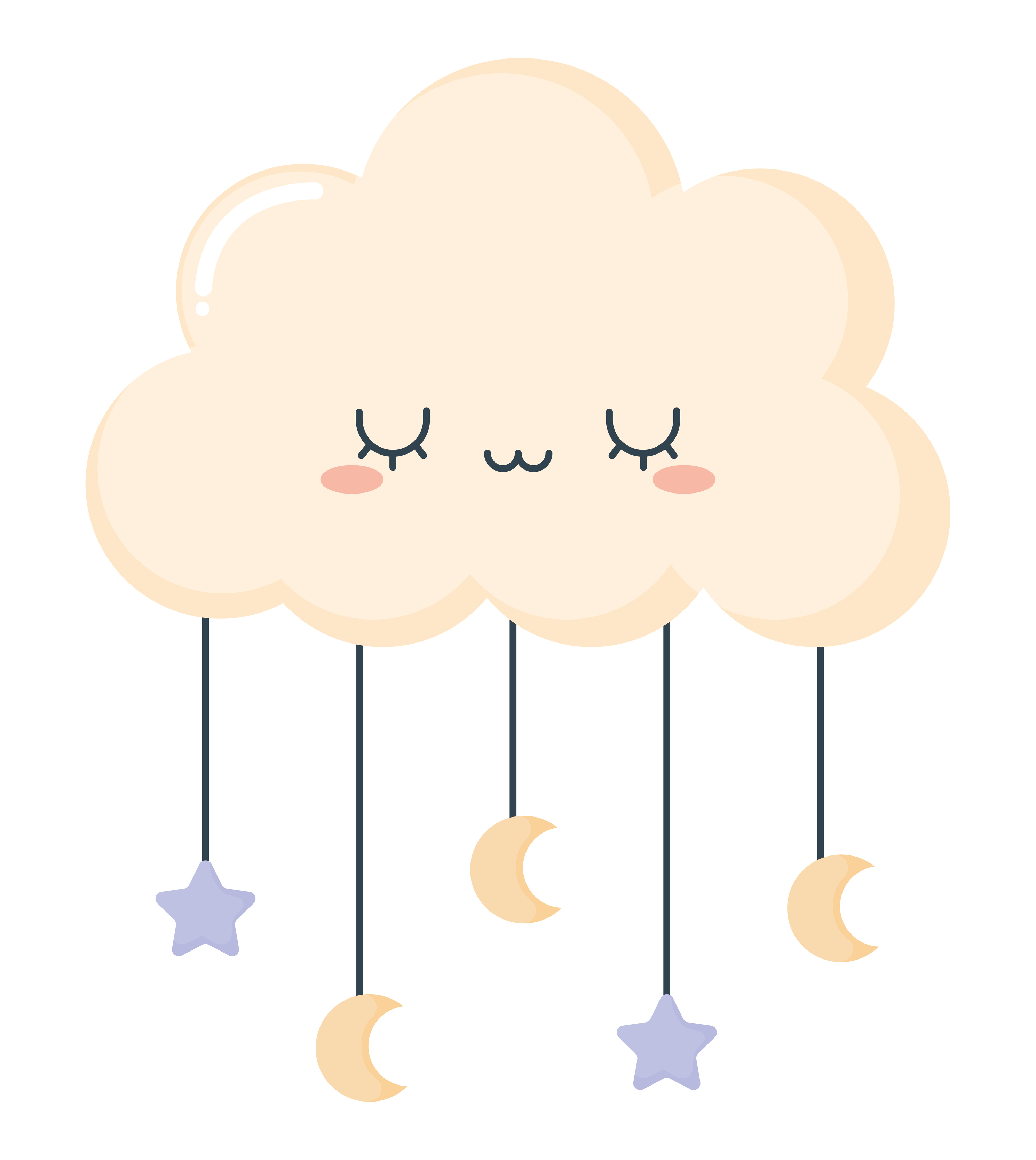 baby cloud mobile 5967922 Vector Art at Vecteezy
