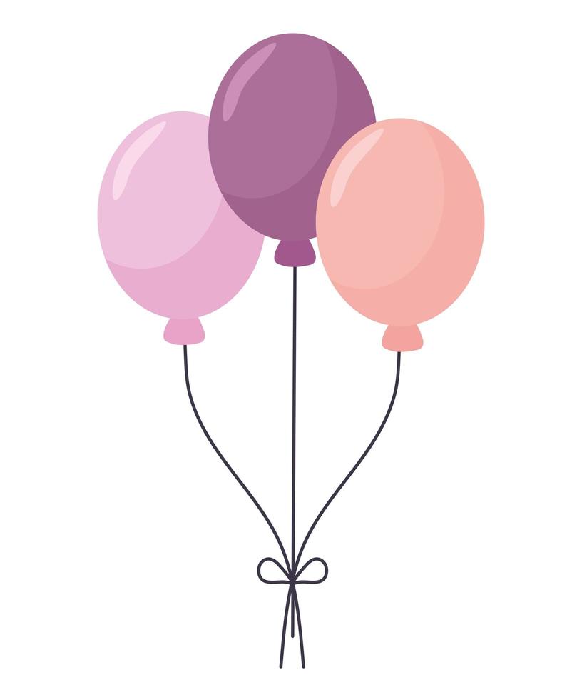 great party balloons vector