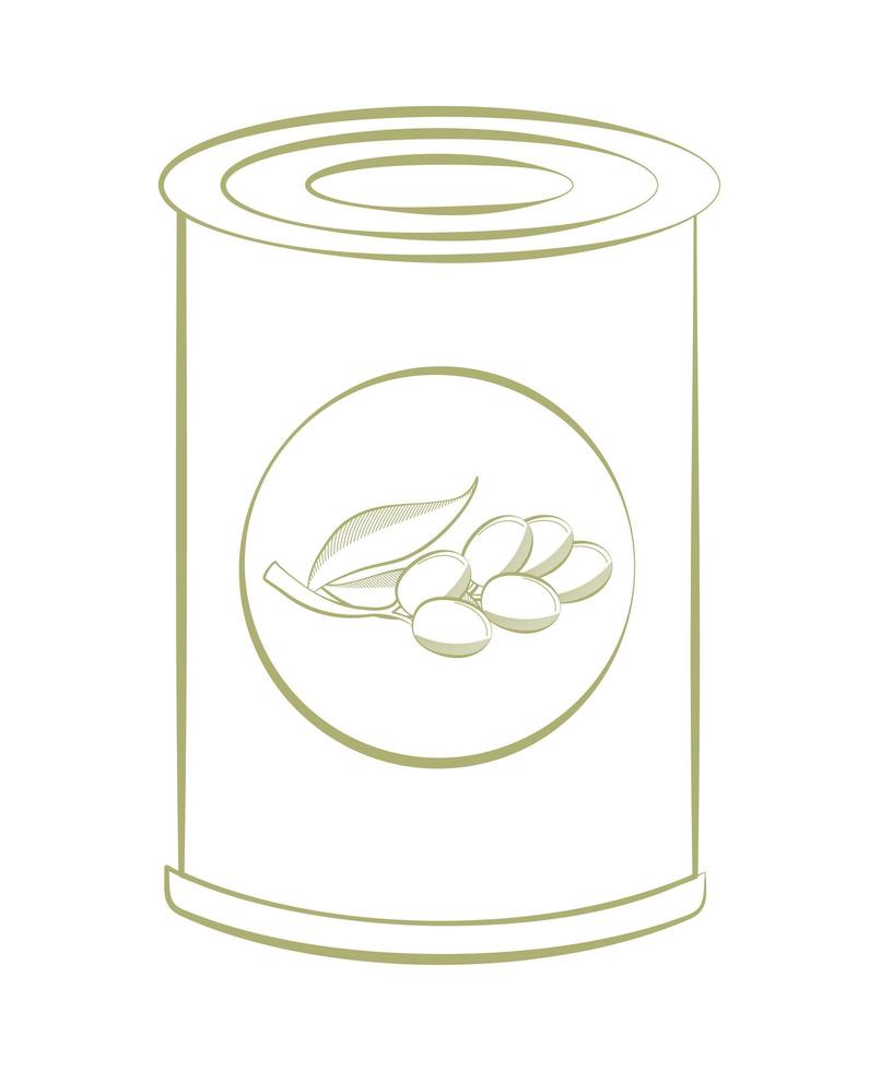 olive oil can vector