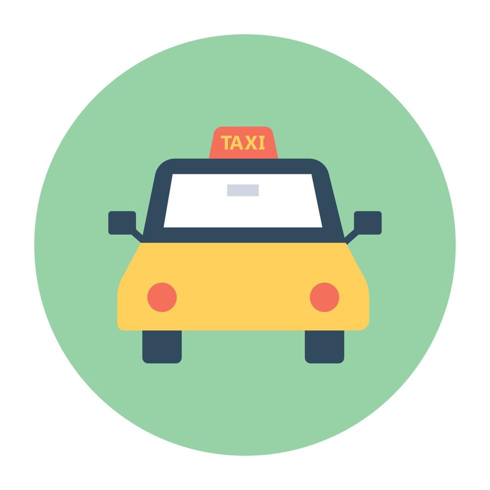 Trendy Taxi Concepts vector