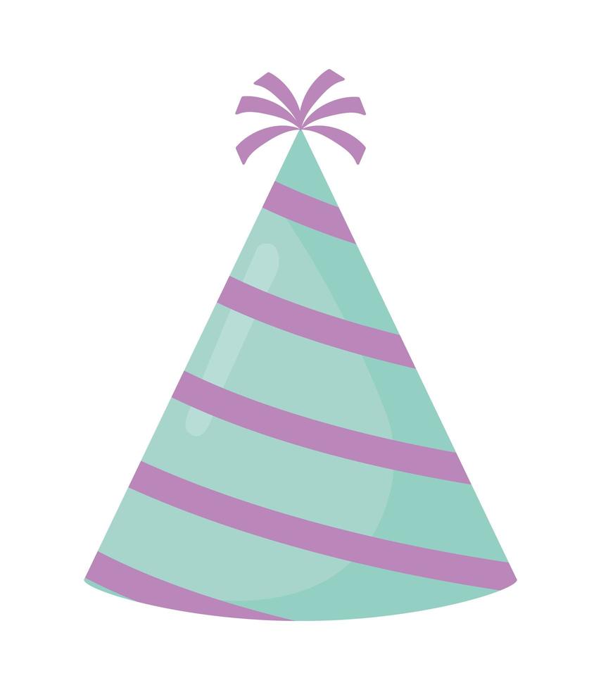 green birthday hat vector