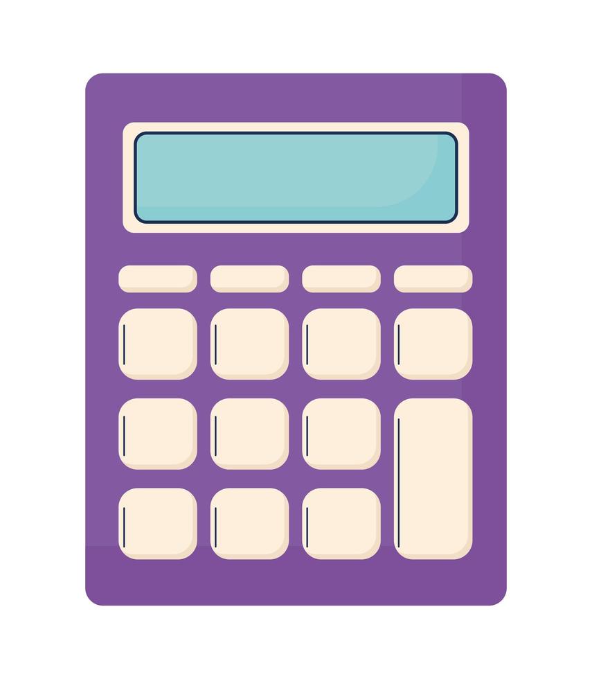 purple calculator illustration vector