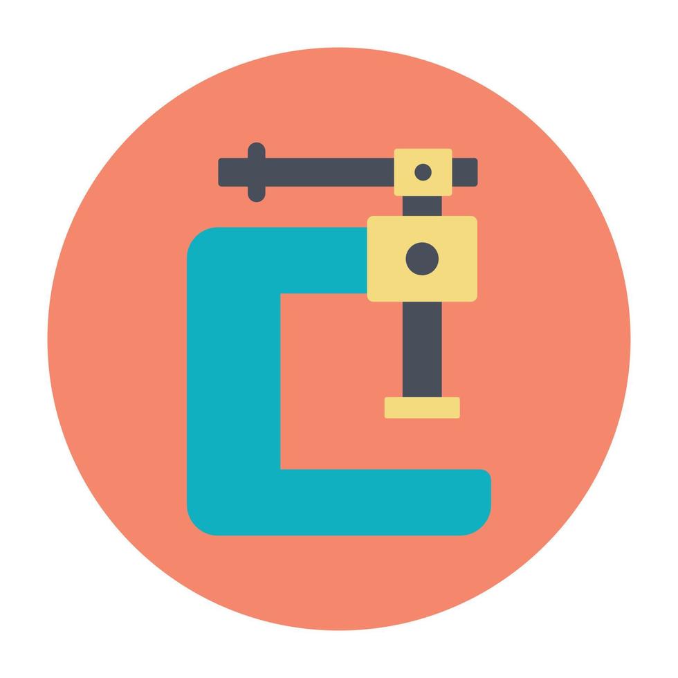 Trendy Clamp Concepts vector