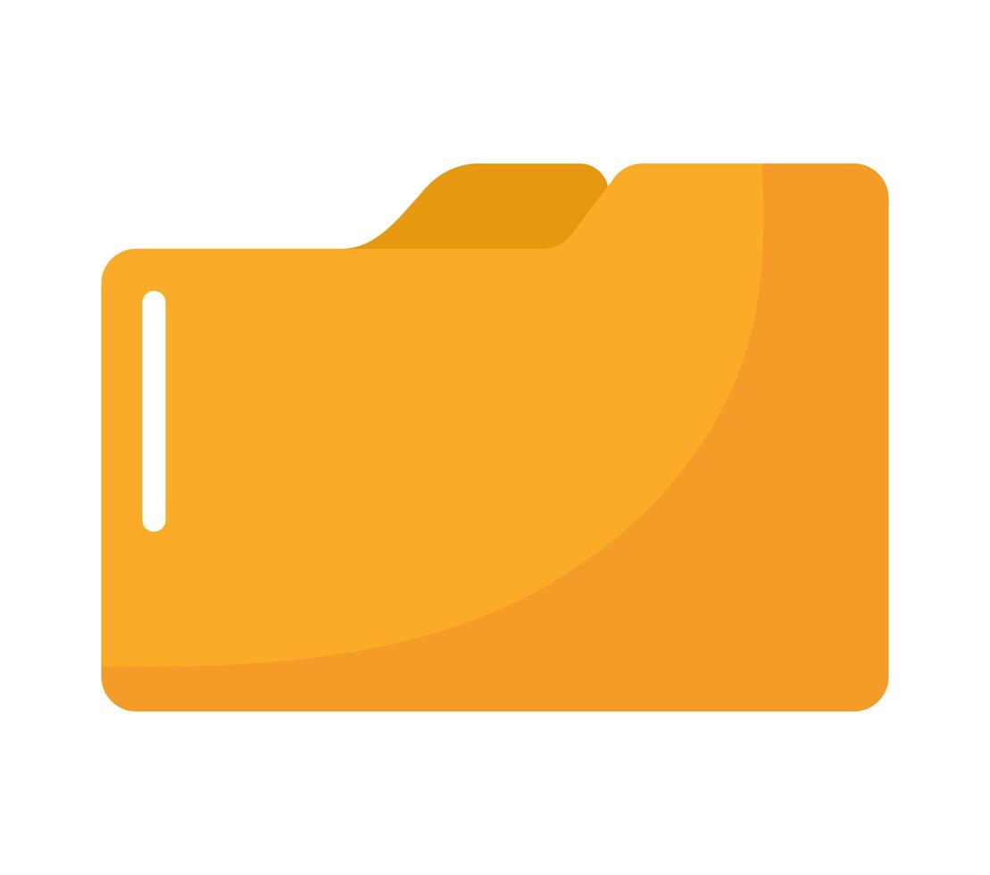 yellow folder illustration vector