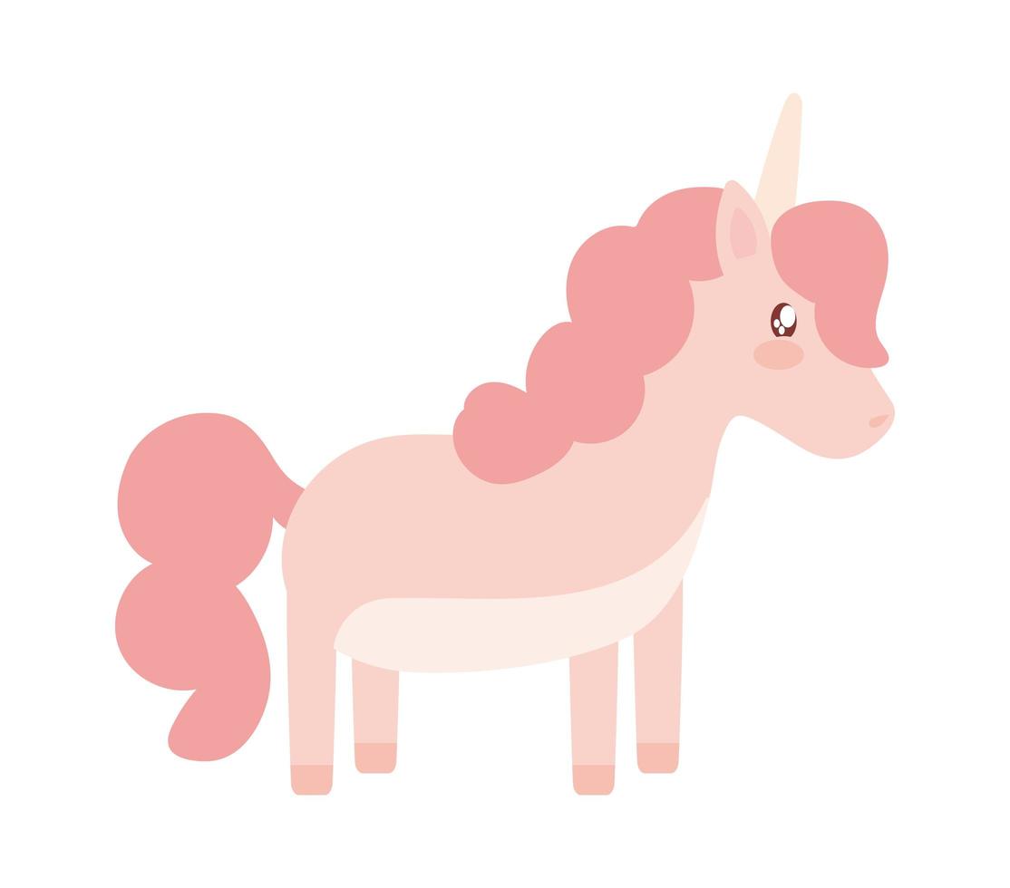 gran bebé unicornio vector