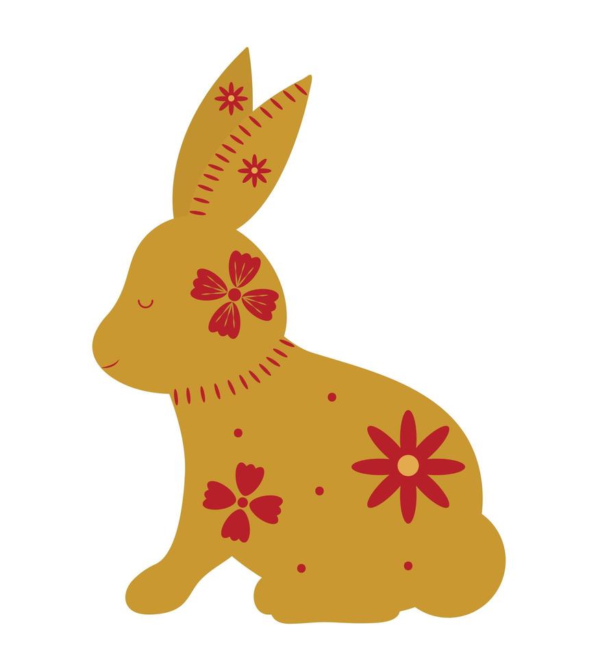chinese zodiac rabbit vector