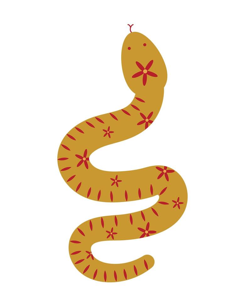 serpiente del zodiaco chino vector
