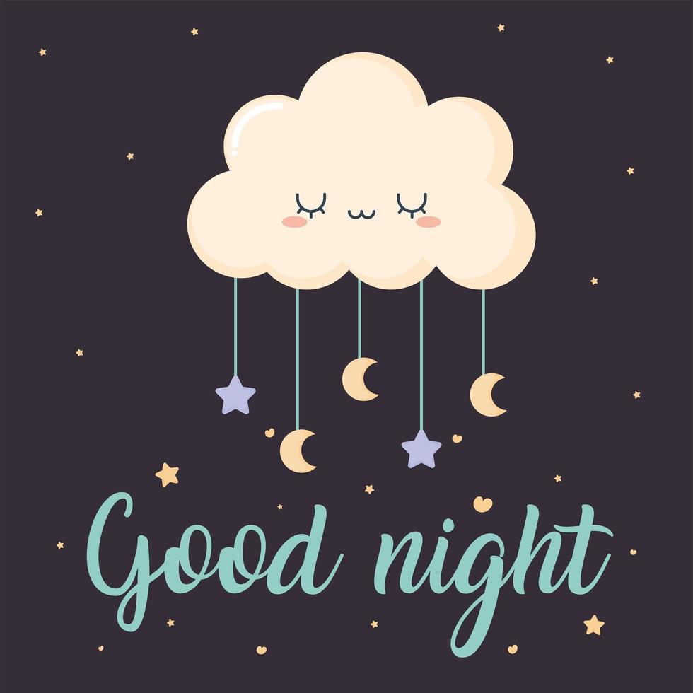 good night cartel vector