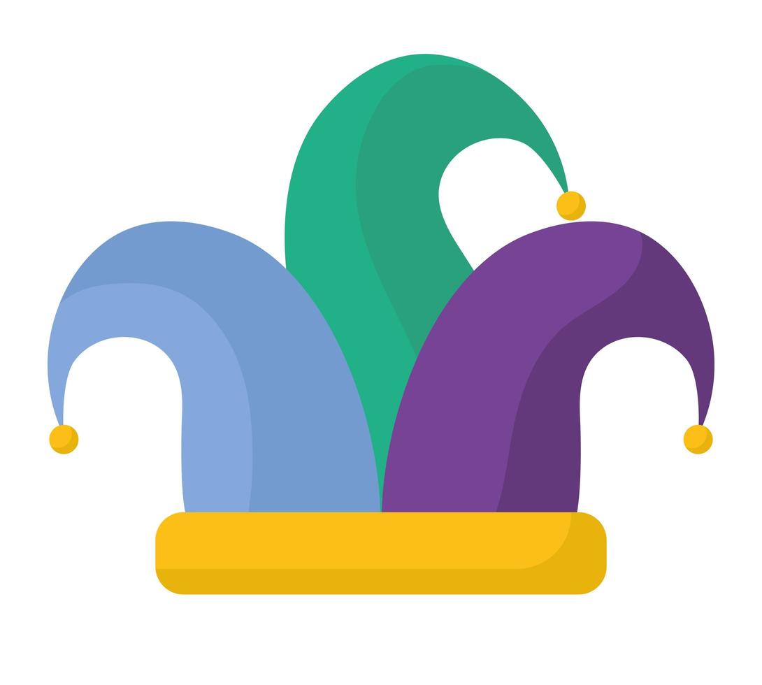 jester hat design 5968885 Vector Art at Vecteezy