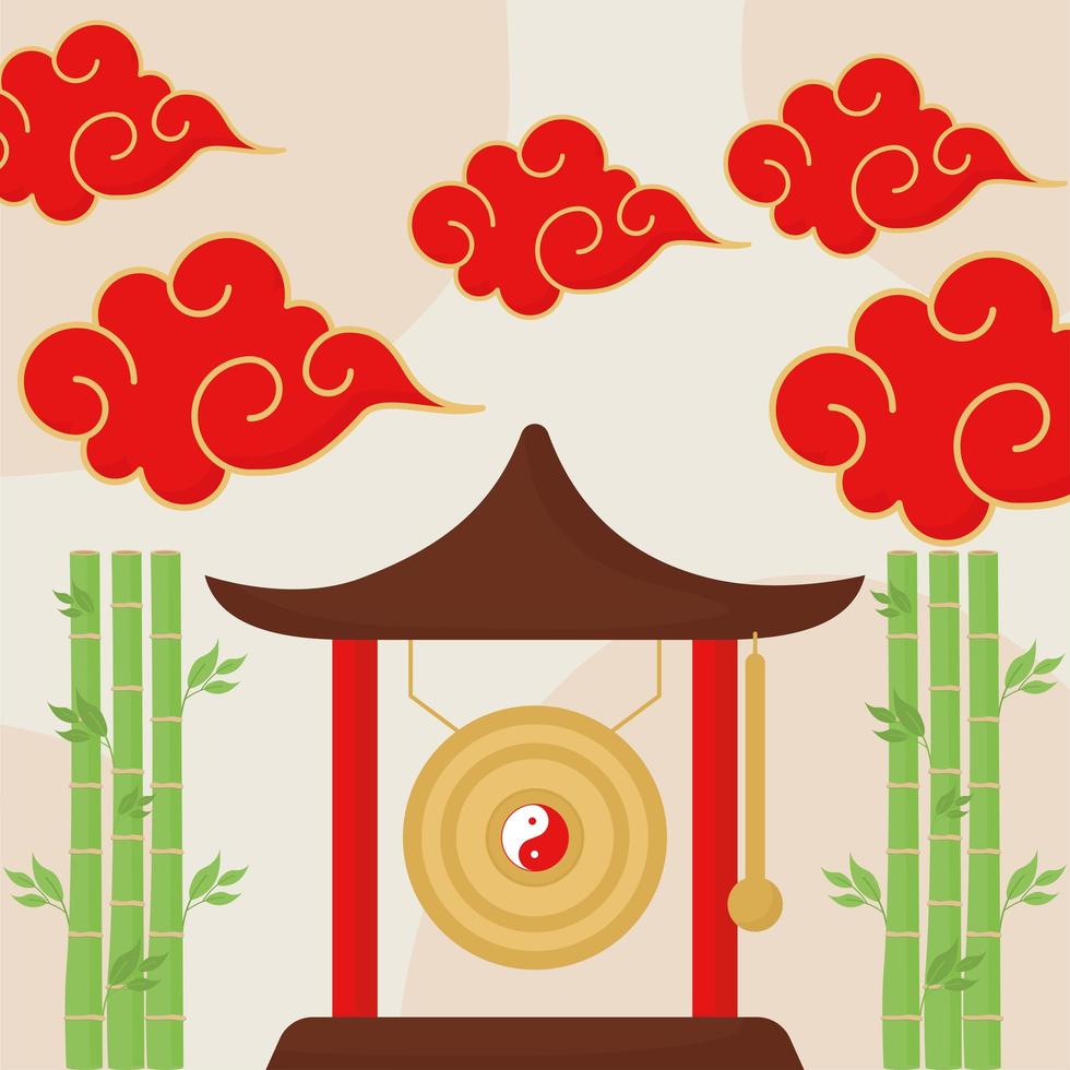 diseño de la cultura china vector