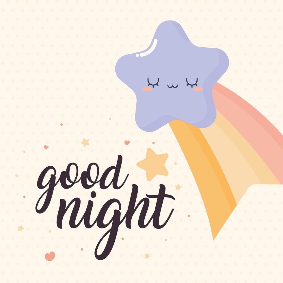 good night poster vector