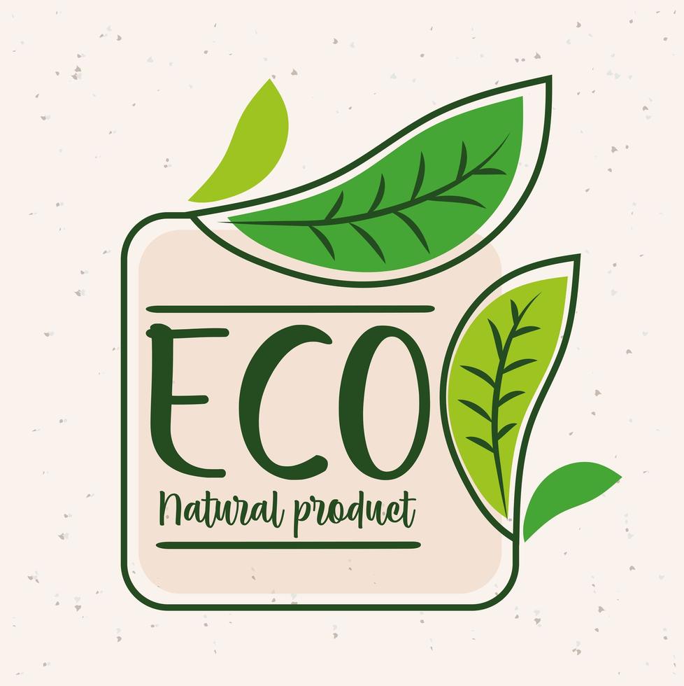 eco label poster vector