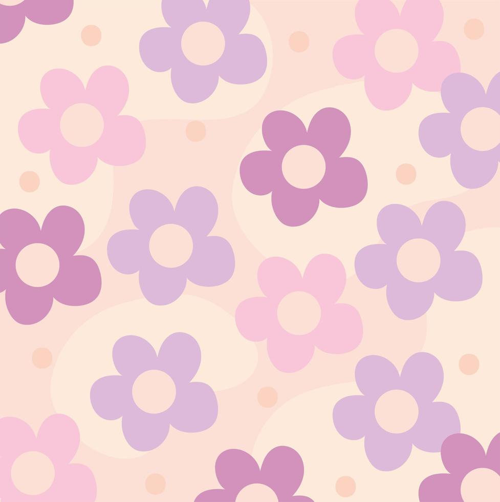 cute daysi pattern vector