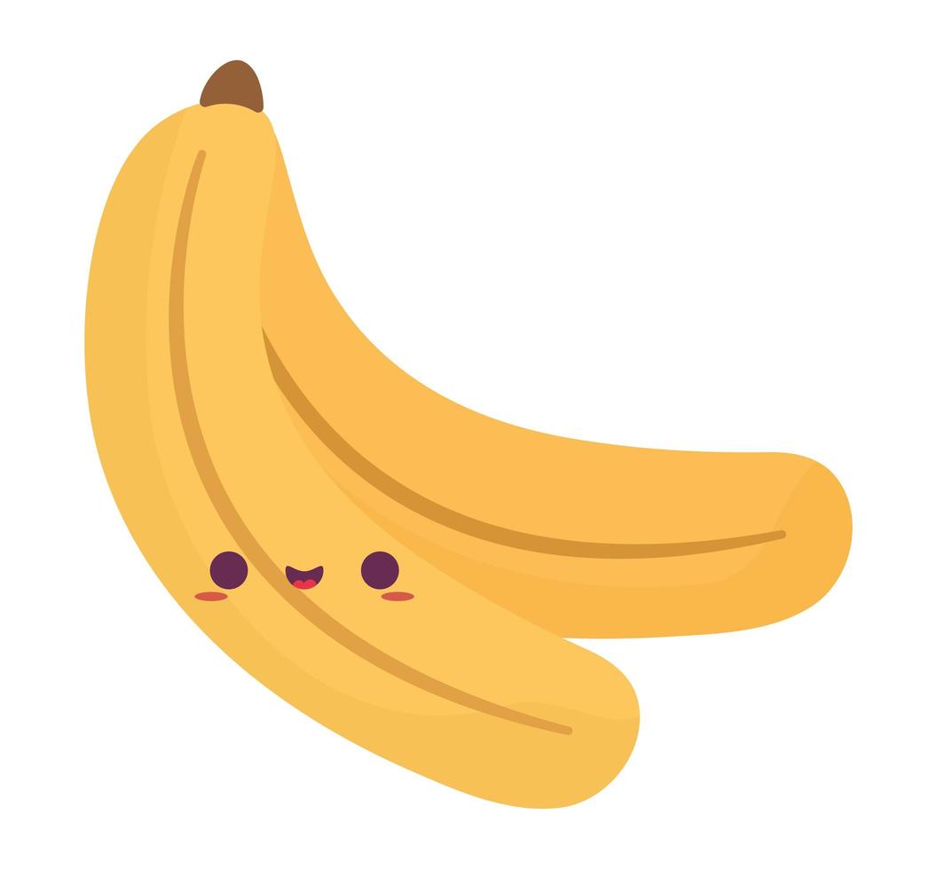 dos plátanos lindos vector