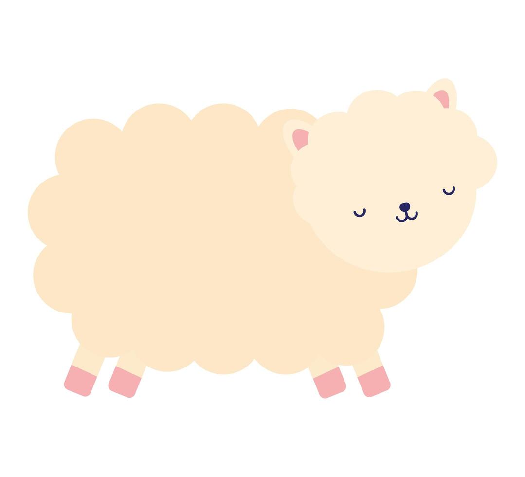 sleepy sheep illustration vector