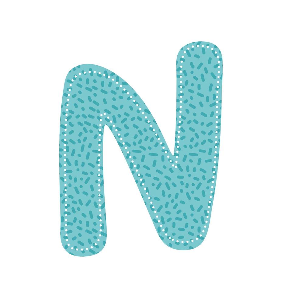 nice letter N icon vector