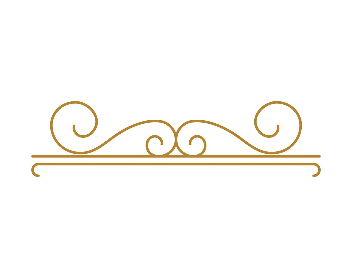 golden art deco design vector
