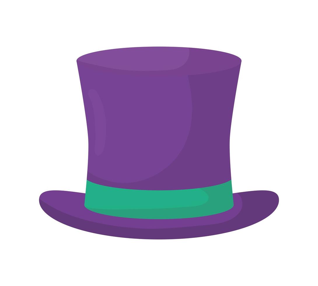 purple top hat vector