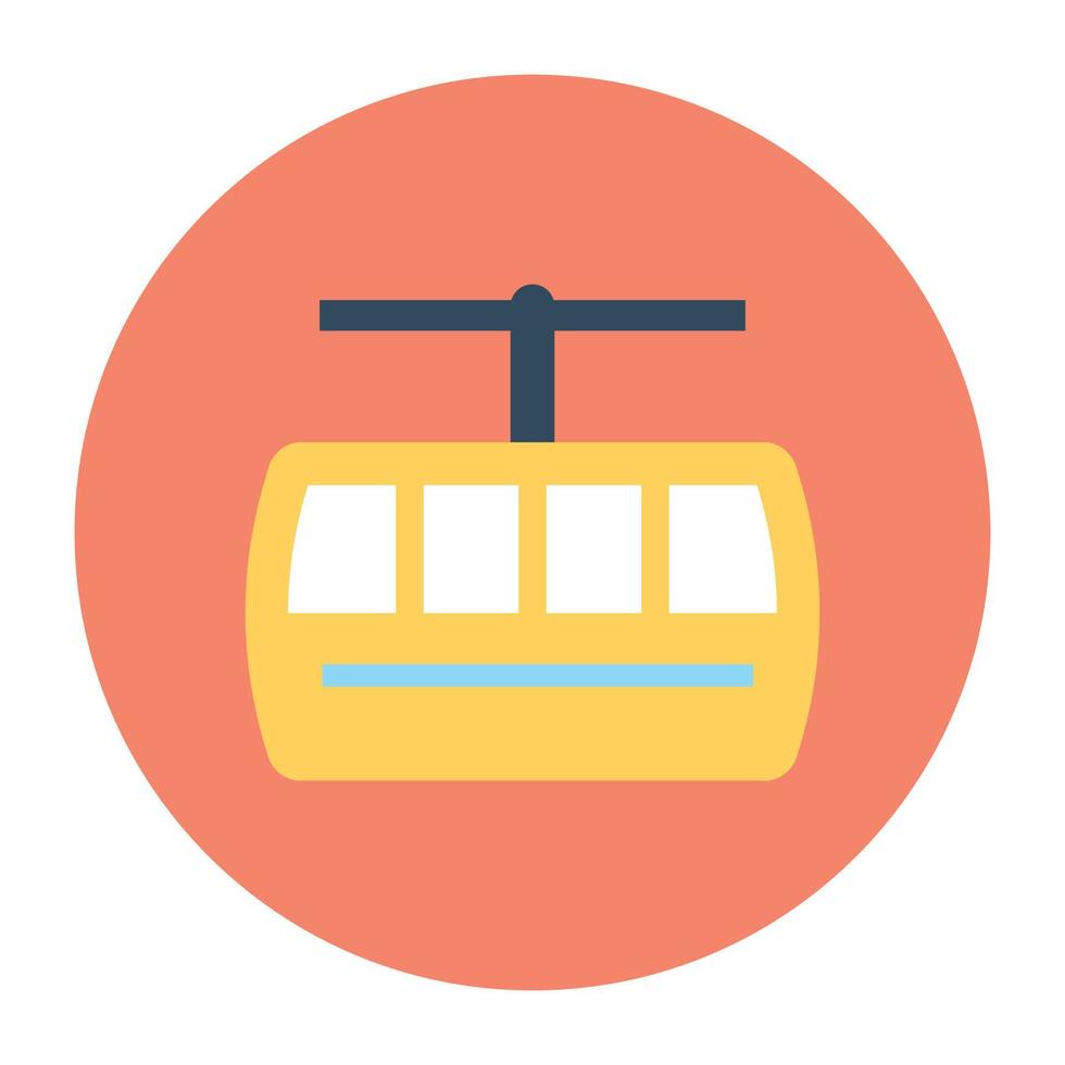 Trendy Ropeway Concepts vector