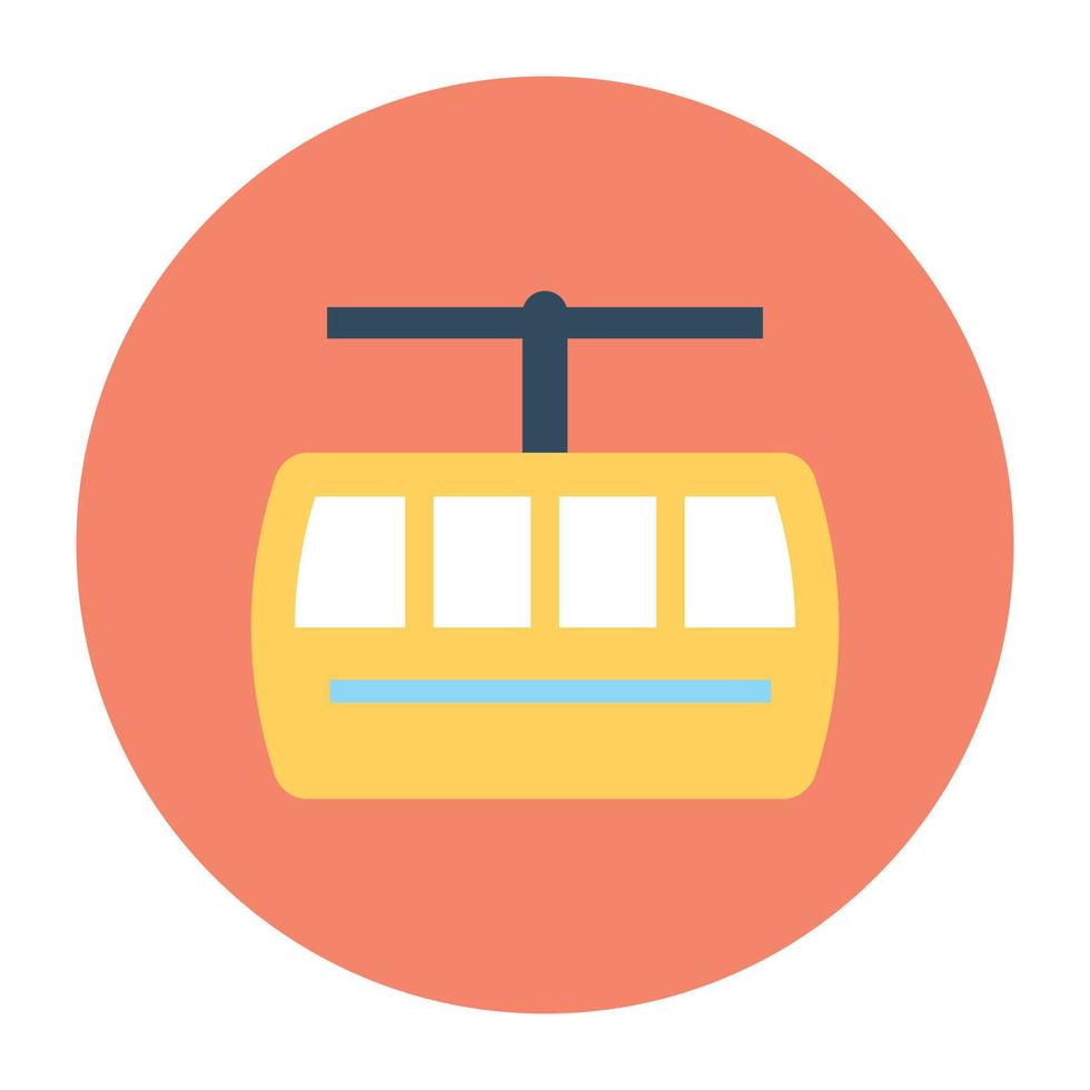 Trendy Ropeway Concepts vector