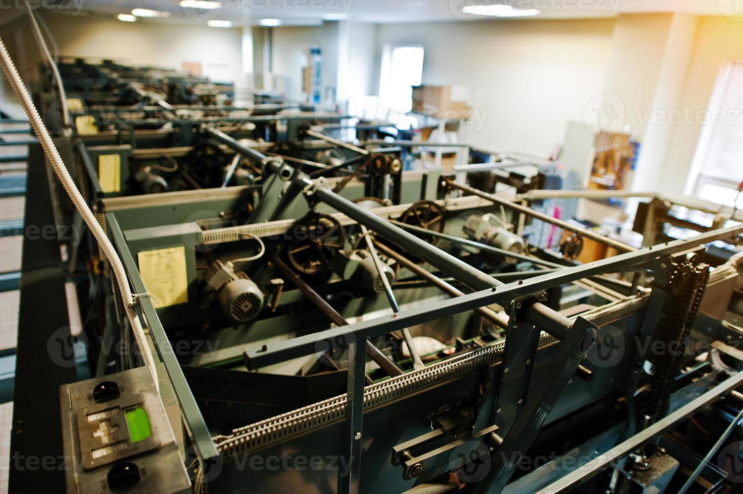 Engine room of bowling machine photo