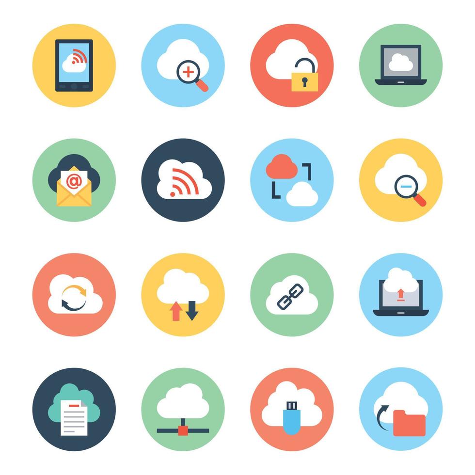 Cloud Computing Concepts vector