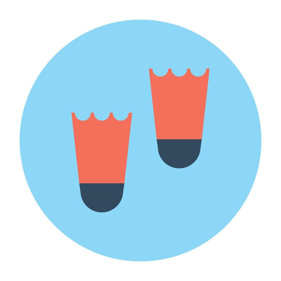 Diving Fins Concepts vector