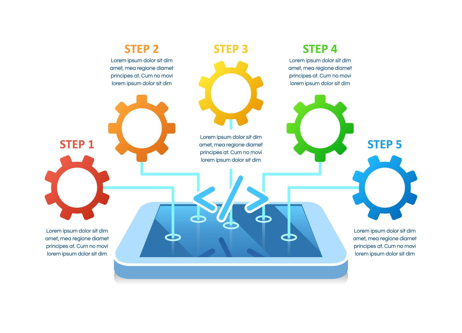 App development infographic chart design template 5970532 Vector Art at ...
