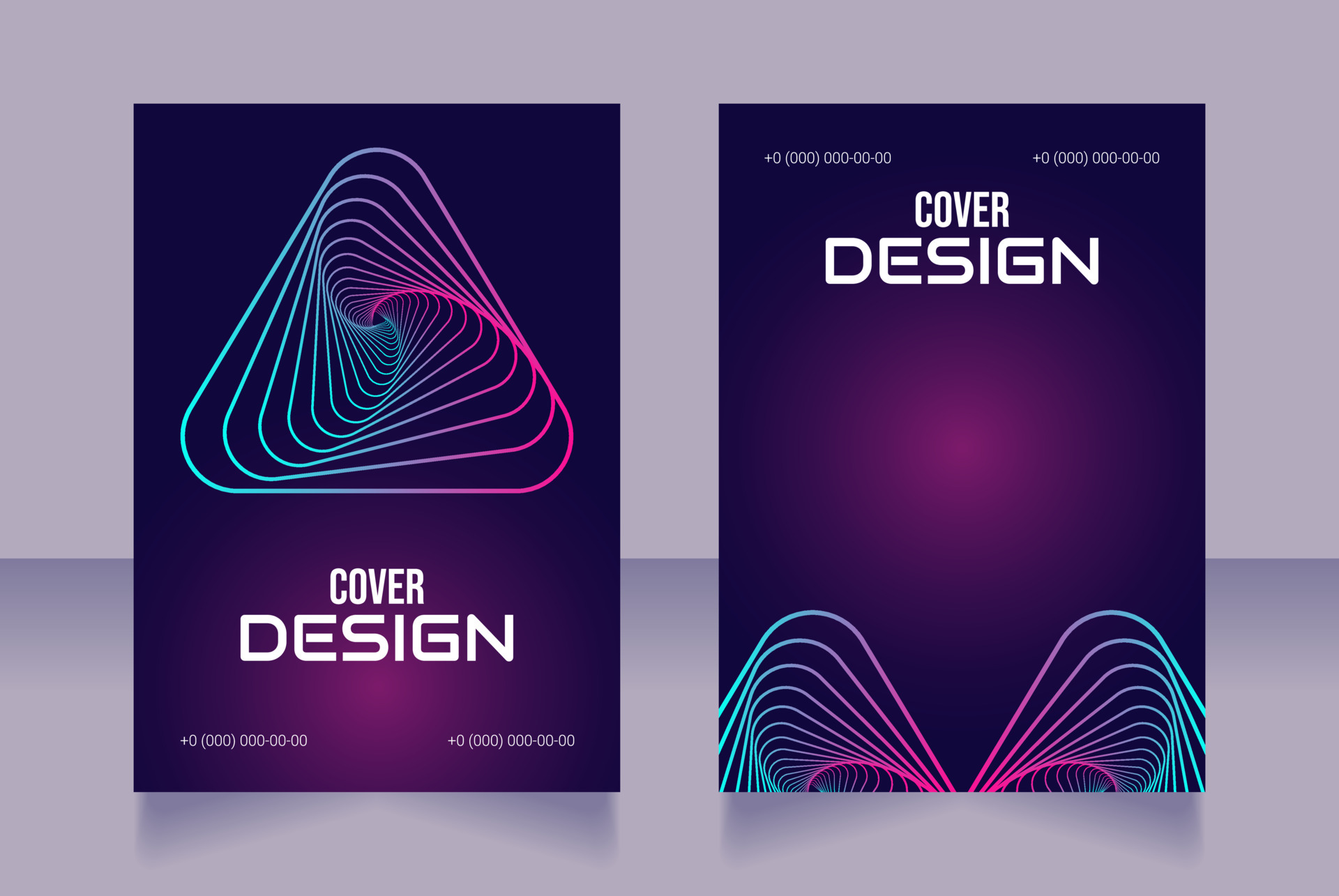 Virtual Business Blank Brochure Design 5970588 Vector Art At Vecteezy
