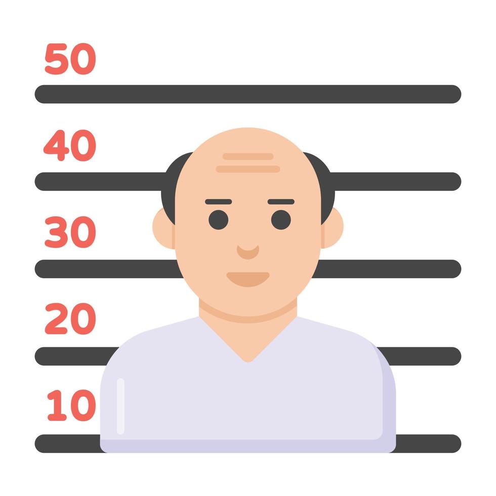 Politician ranking in flat style editable vector