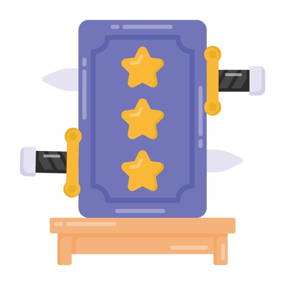 A magic trunk trick, flat editable icon vector