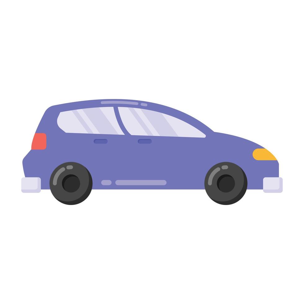 Icon of car, flat design vector