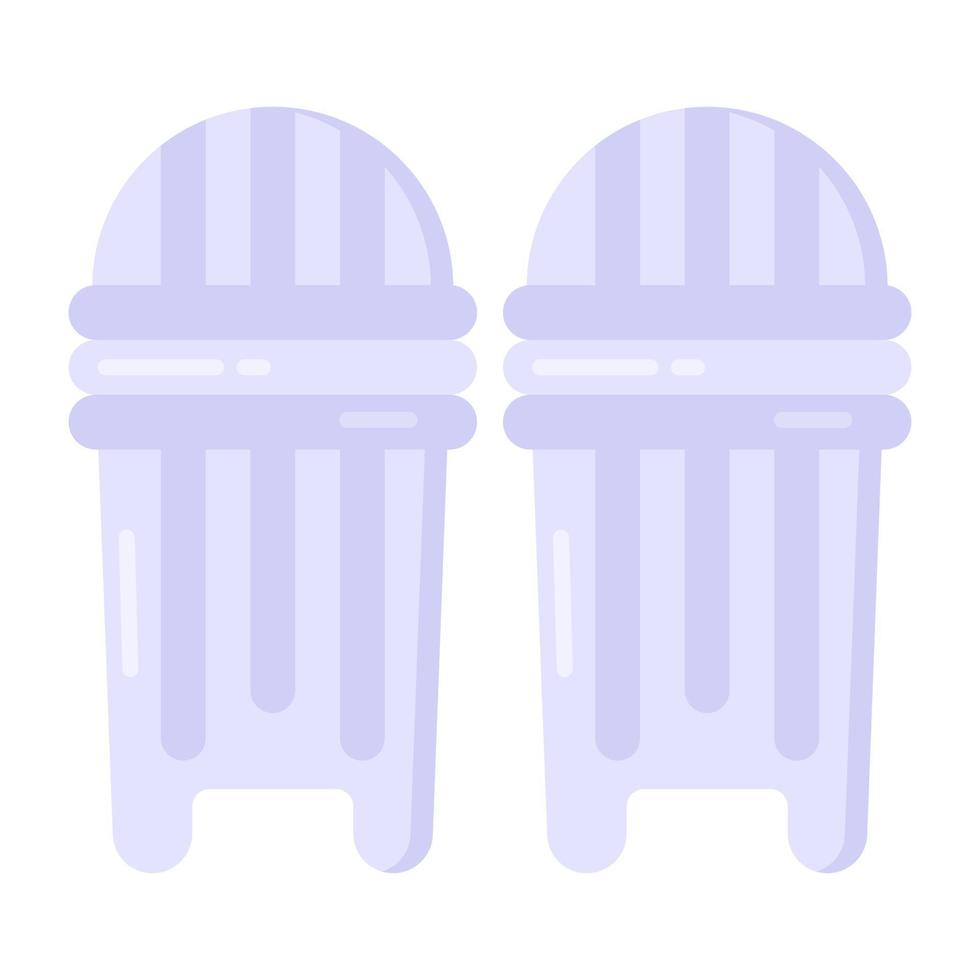 Icon of knee pads in modern flat style vector