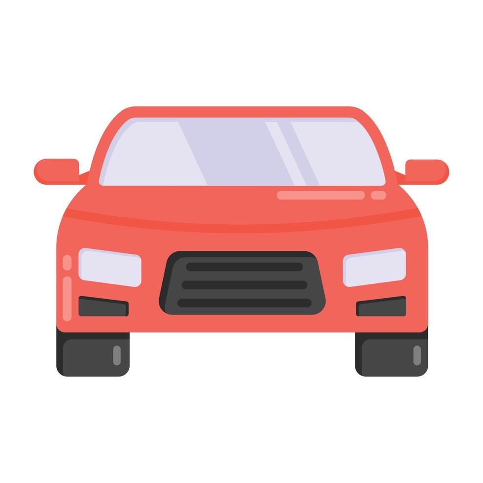 Icon of car, flat design vector