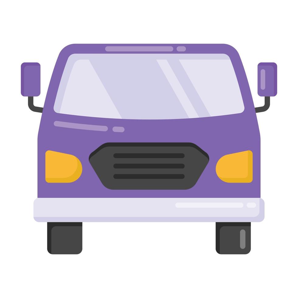 Hatchback vector icon in flat design