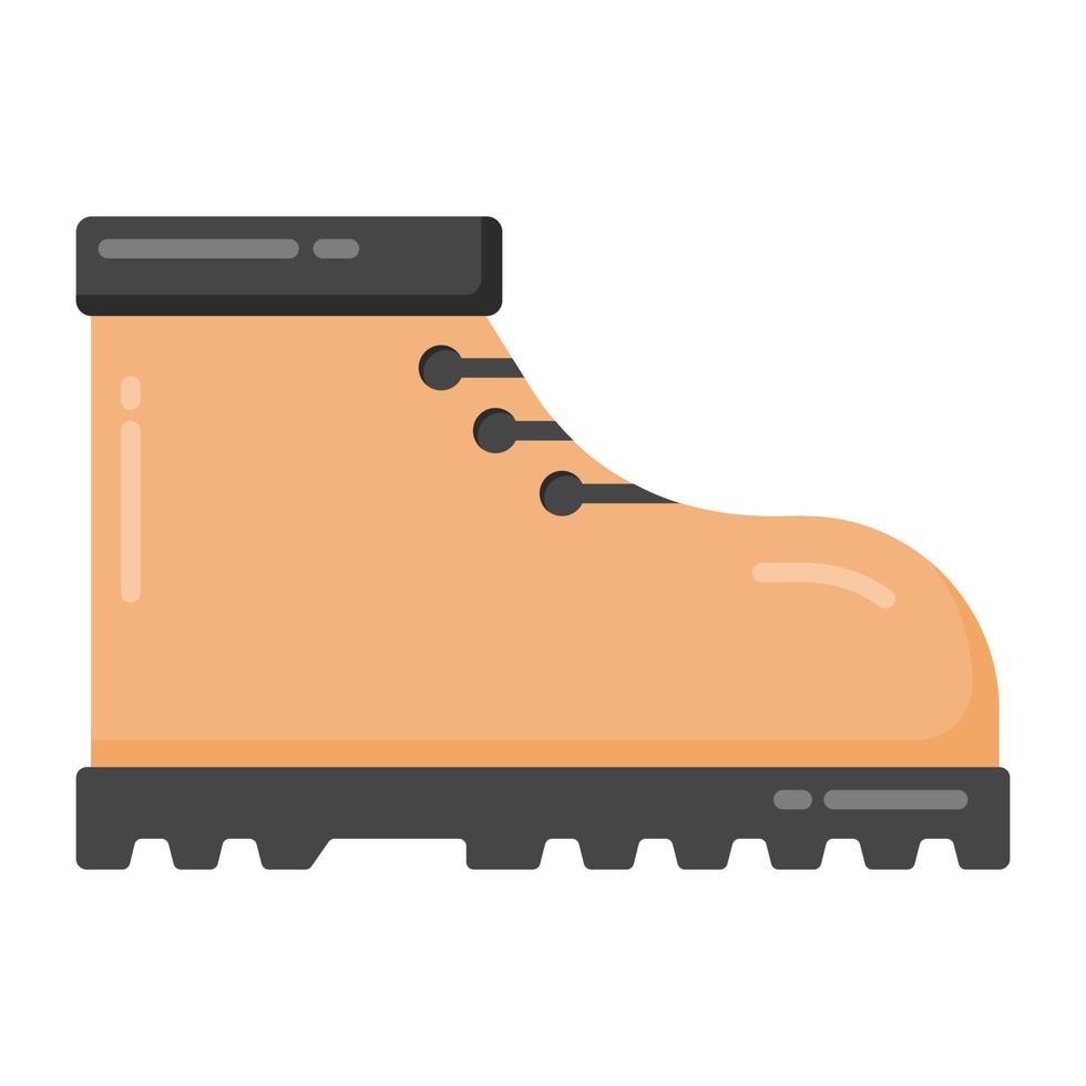A military boot flat editable icon vector