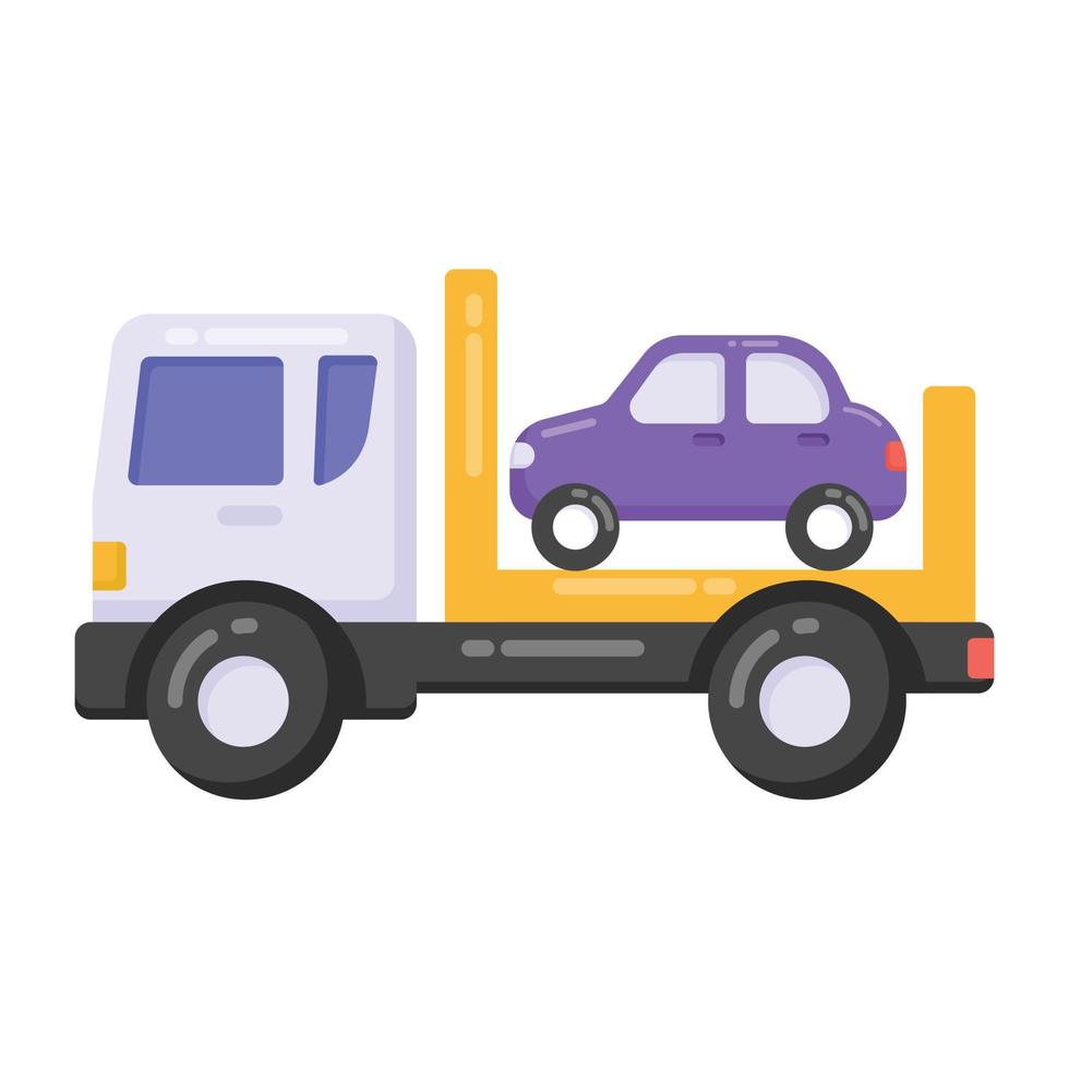 un ícono de estilo moderno de la entrega de automóviles vector