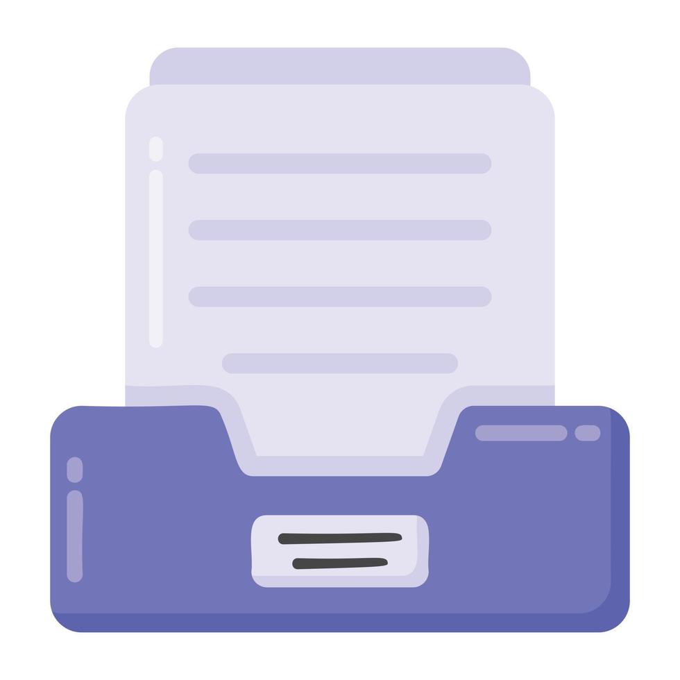 Parchment in flat icon, old manuscript vector