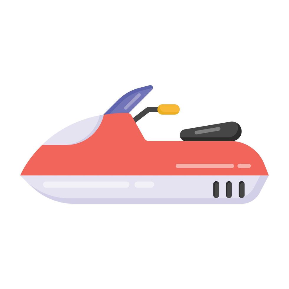 Scooter boat icon, watersports vector design