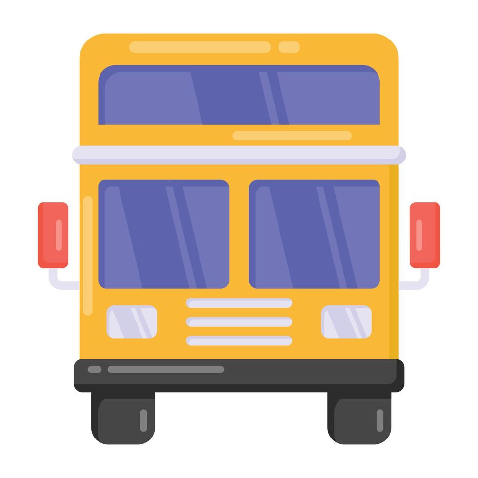 An icon design of coach, public transport vector